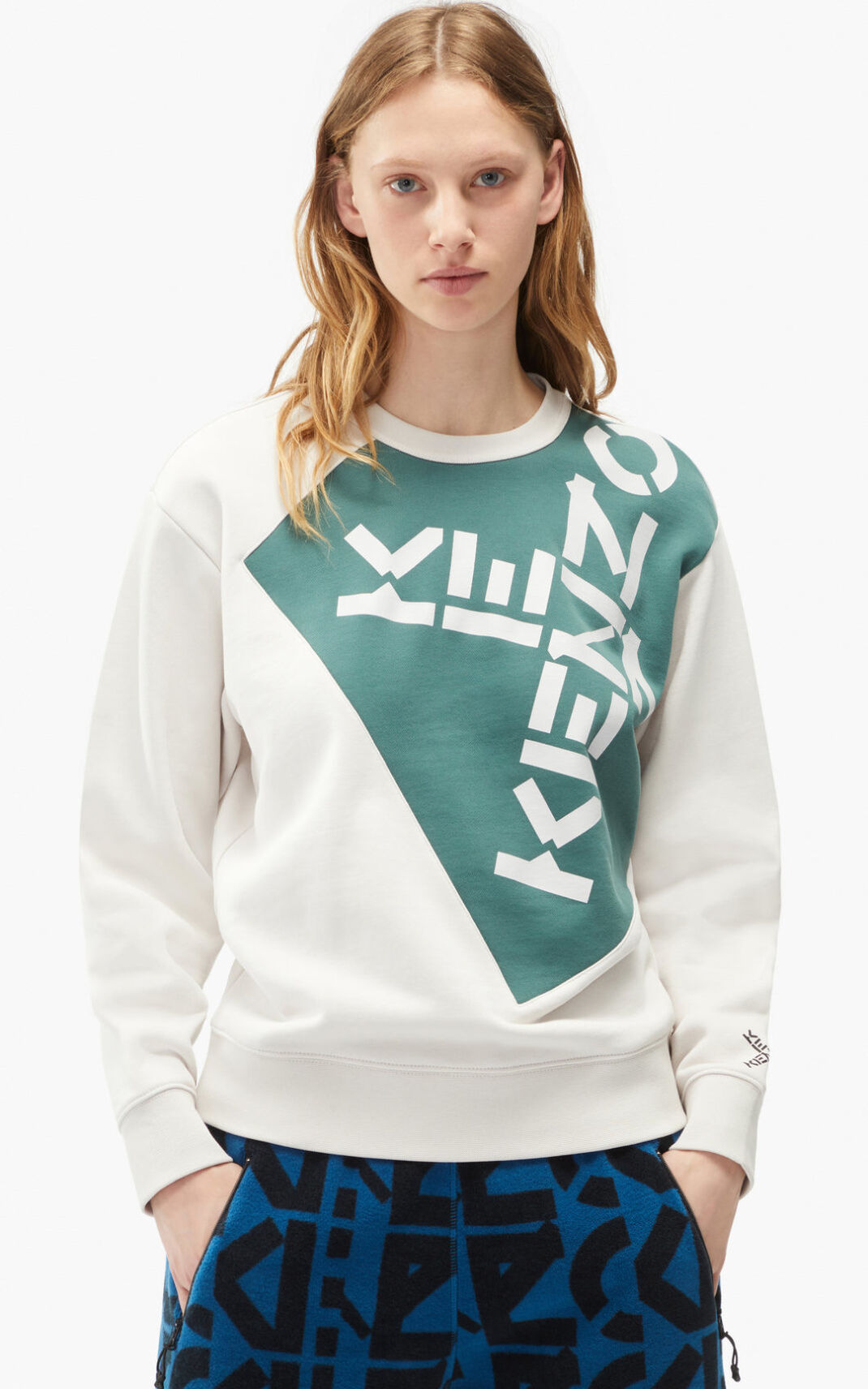 Sudadera Kenzo Sport Big X Mujer Gris XYG102783